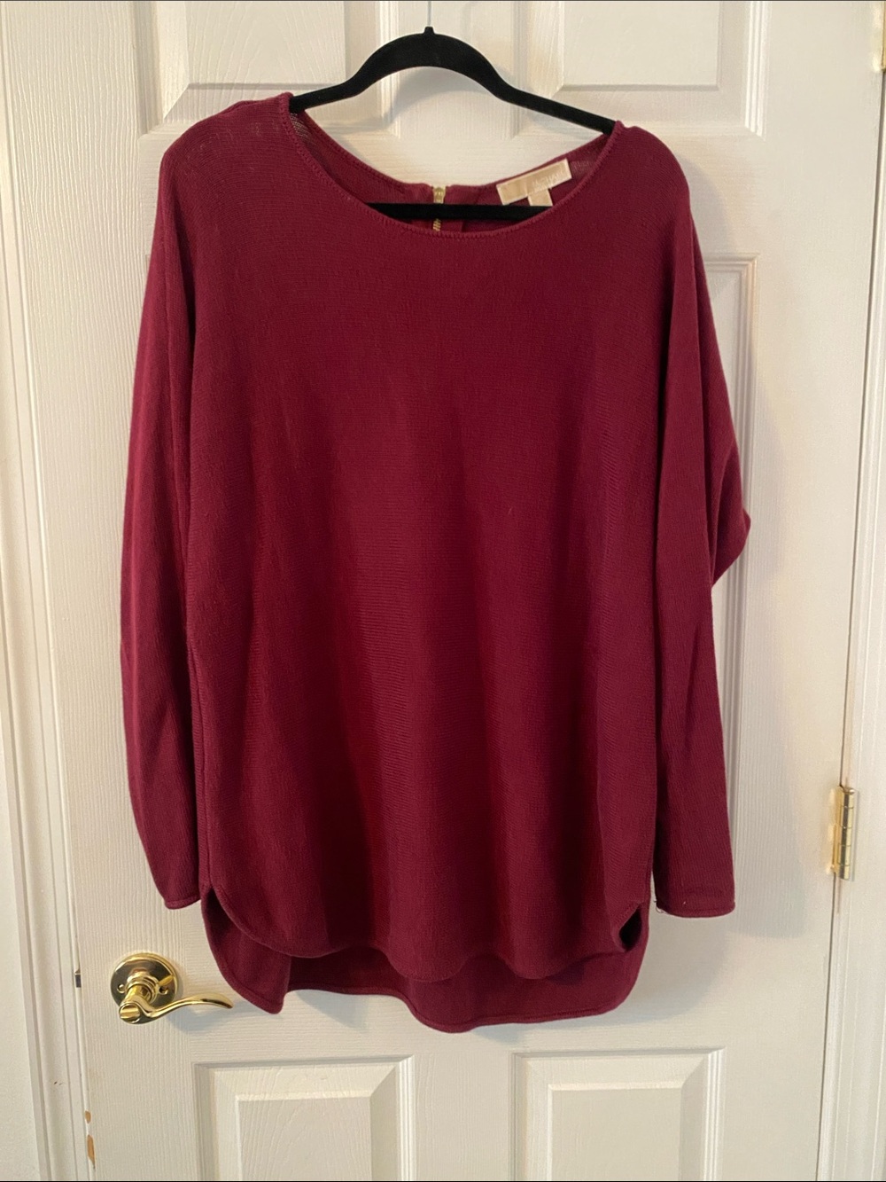 Michael Kors Wine Red Knit Tunic